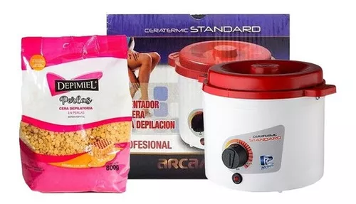 comprar Calentador Cera Arcametal Depilacion + Cera Perlas 800grs 