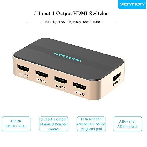 Hdmi Splitter.vention Hdmi Switch 5x1 Puertos Hdmi Swit...