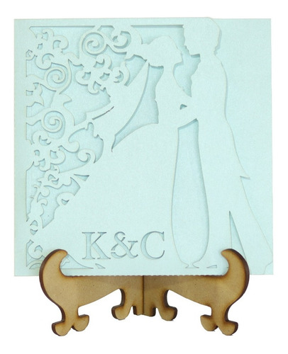 Imagen 3 de 9 de 50 Sobres Corte Láser Novios Boda Personalizados