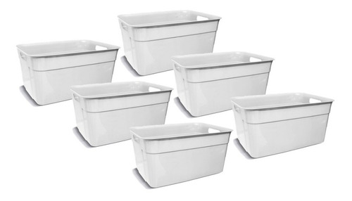 Bateas Organizadoras  Solid 30 L X 6u Art 6046 Colombraro