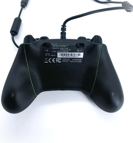 Imagen 3 de 6 de Control Gamer Alambrico Xbox Pc Razer Wolverine V2 Usb Negro