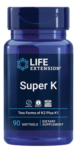 Super K Vitamina K1 + K2 Americana Pura