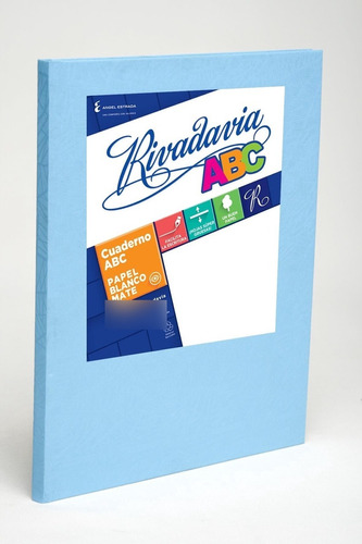 Cuaderno Abc N°3 Araña 98 Hojas Rayado Celeste Rivadavia