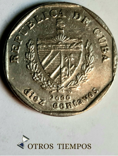 Moneda Cuba 10 Centavos 2000