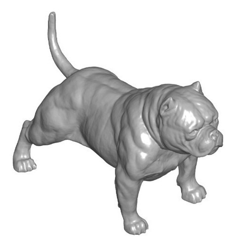 Estatua Figura Perro American Bully Dog Diseño Decoración