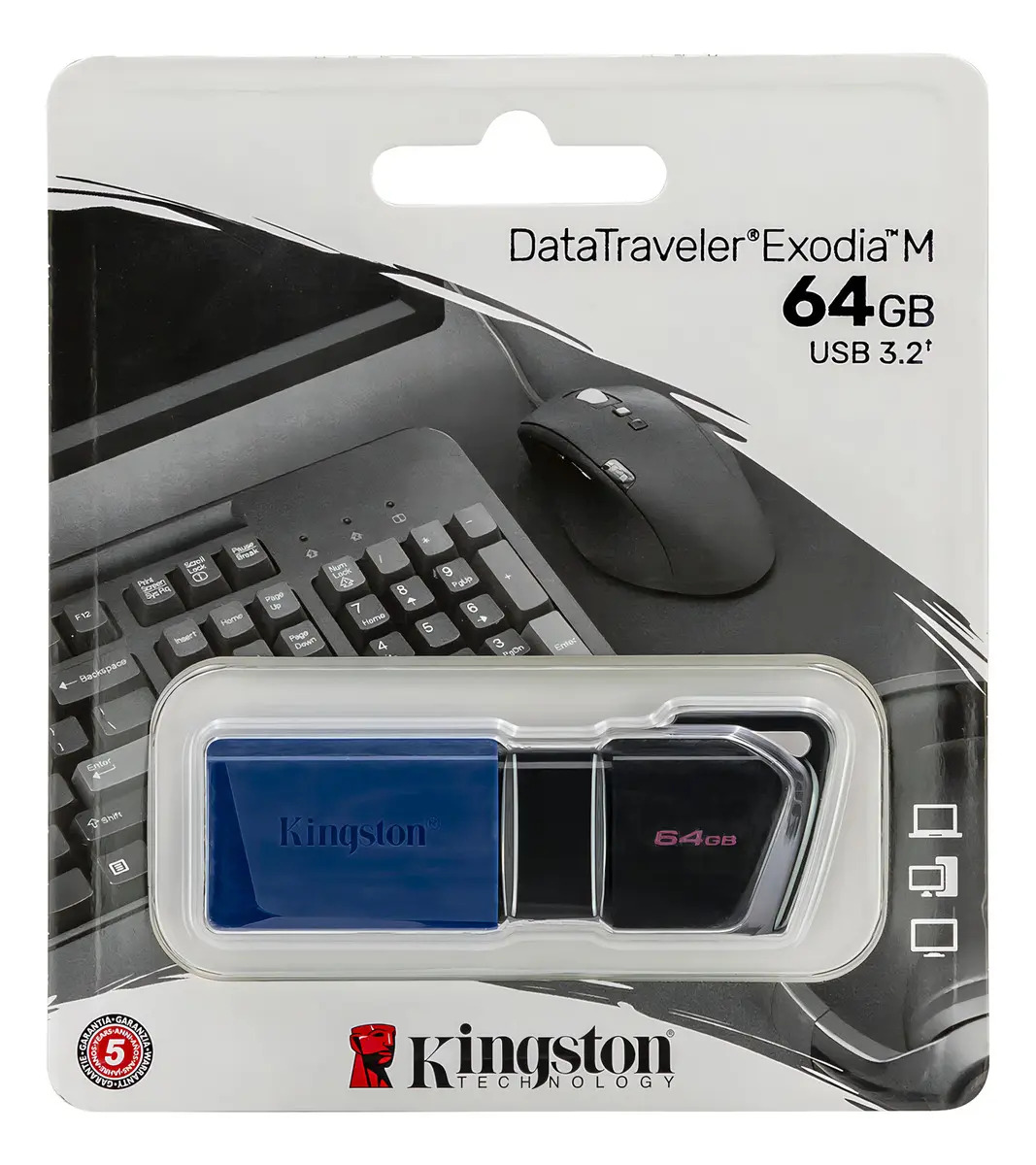 Pendrive Data Traveler Exodia 3.2 - 64gb Dtxm/64gb Color Negro