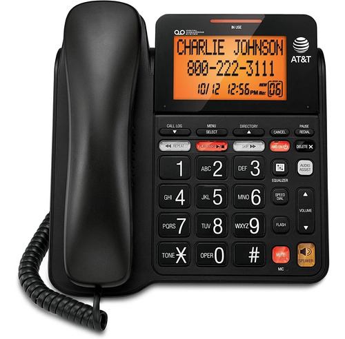 Att Cd4930 Teléfono Con Cable Con Sistema De Contestación Di