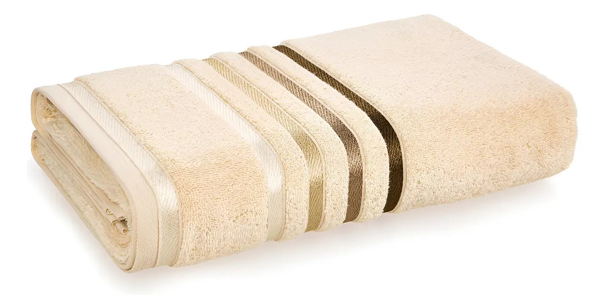 Toalha de Banho Karsten Lumina de Algodão 1.4 m x 70 cm Areia