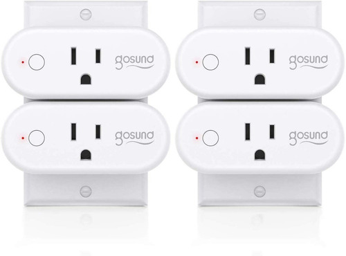 Paquete De 4 Smart Plug 16a Wifi Outlet  Alexa Y Google Home