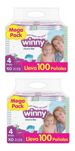 Pañales Winny Etapa 4 X 200 - Unidad a $2799