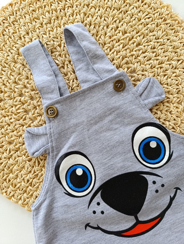 Jardinero Para Bebe Nene Nena Gris P.gris 24-36 M