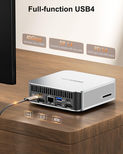 Mini Pc Geekom A7 Ryzen 9 7940hs 32gb Ddr5 2tb Ssd -plata