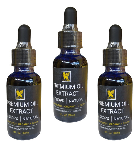 Aceite Medicinal 30ml Eleven 3 Pack Gotas Extracto Esencia 