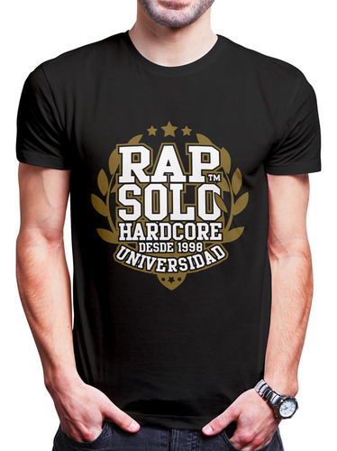 Polo Varon Rap Solo Hardcore  (d0565 Boleto.store)