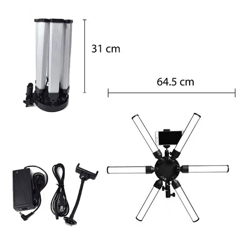 Estrella De Luz Led Lampara Selfie 6 Luces Al56 Foto Video Estrella De Luz Led Lampara Selfie 6 Luces Al56 Foto Video