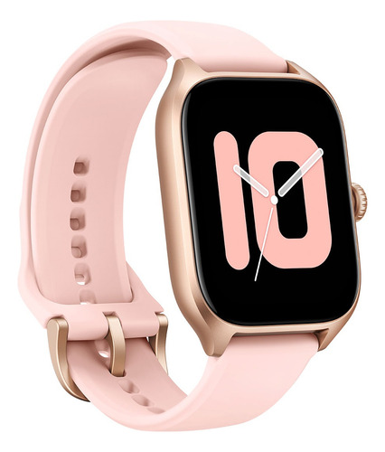 Smartwatch Amazfit Gts 4 42,7mm 5atm Wifi Bt Gps Color De La Caja Rosa Chicle Color De La Malla Rosebud Pink - Excelente (Reacondicionado)