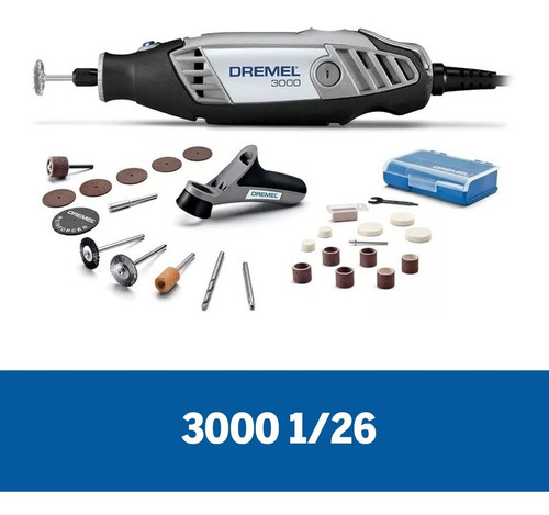 Mototool Dremel 3000pf 26 Accesorios + 1 Aditamento + Maleta