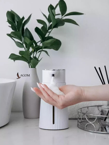 Dispensador De Jabón Líquido Espuma 400ml Rechargeable 2modo Color Blanco