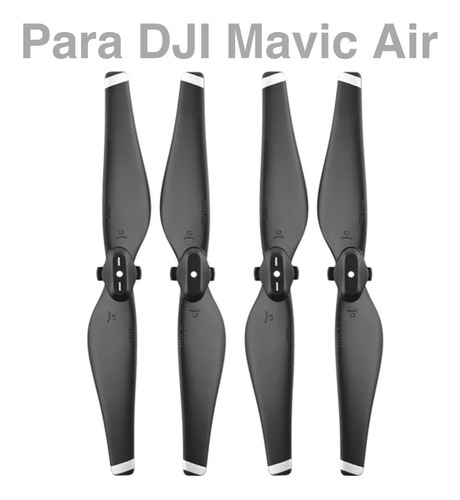 Imagen 4 de 10 de 4 Piezas De Hélices Negro Para Dji Mavic Air Dron Accesorios
