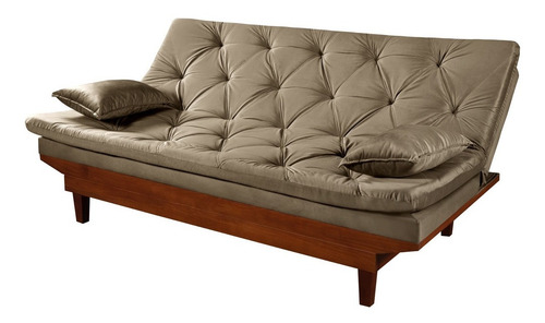 Sofa Cama Reclinavel Caribe + Duas Banquetas Rubi Essencial