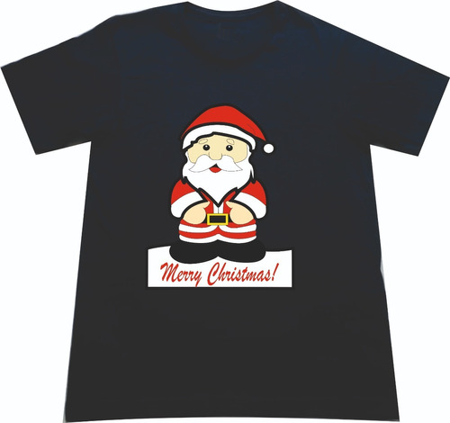 Camisetas Navideñas  Papa Noel Santa Claus Merry Christmas