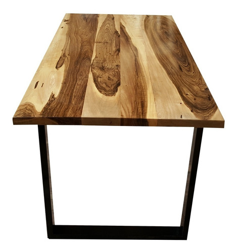 Mesa Malcom De Comedor Estilo Industrial Madera Dura Maciza