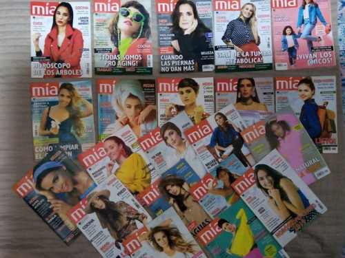 Lote 21 Revistas Mia Revista Femenina D Moda Ediciones 2019