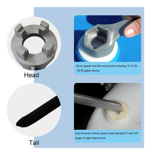 Llave De Tambor De Aluminio Wintowin, Llave De Arancel, De A