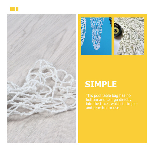 Billiards Net, Bolsa De Malla Para Mesa De Billar, 6 Unidade