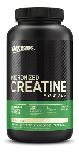 On Optimum Nutrition 100% Monohidrato Creatina 60 Servicios