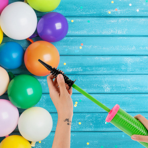 Bomba Manual Para Inflar Globos, Bomba Eléctrica Para Globos