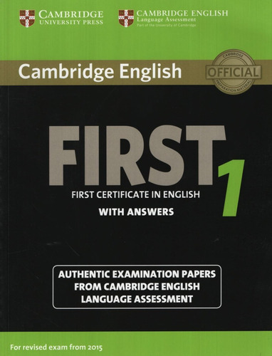 Cambridge English First 1 (2015) Student's Book With Answers