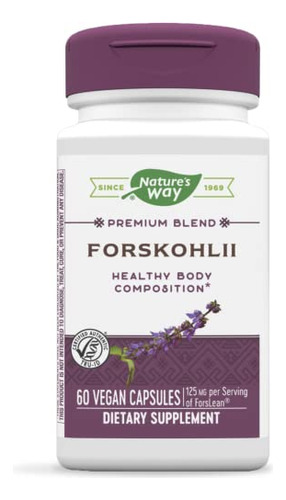 Suplemento Nature's Way Forskohlii 125 Mg Forslean 60 Vcaps