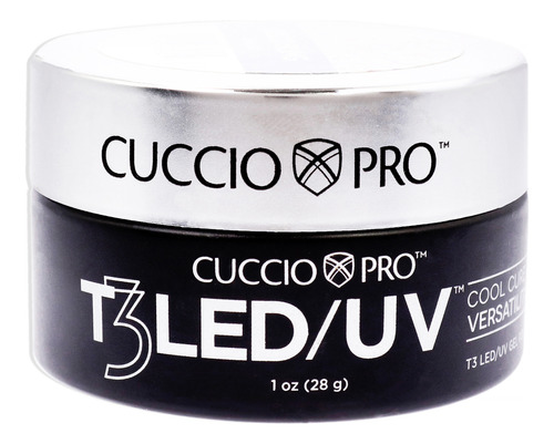 Gel Versátil T3 Cool Cure, Disco Bling Cuccio Pro, 1 Onza