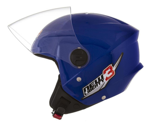 Capacete Moto Aberto New Liberty 3 Protork Azul 58