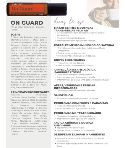 Stronger E On Guard - Óleos Essenciais Doterra Kit Imunidade