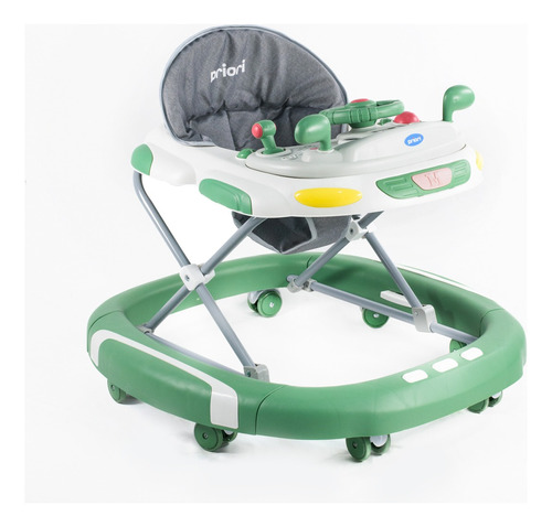 Andador Para Bebé Reforzado Con Bandeja Musical Priori Color Verde agua
