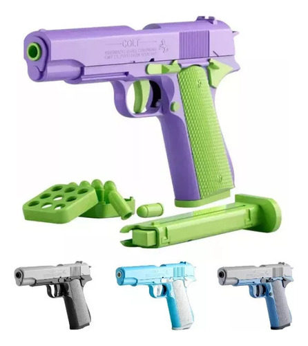 Pistola Colt 1911 Fidget Antistress Carrot 3d