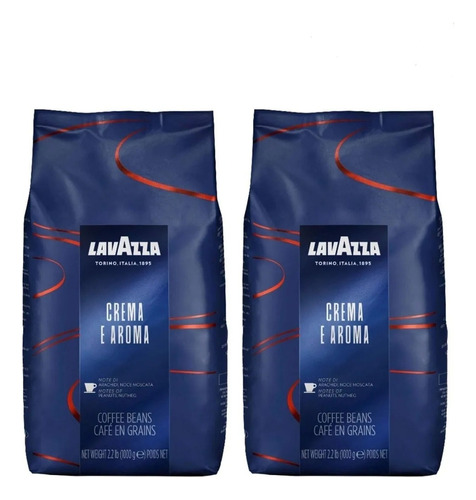 Café Grano Lavazza Crema Y Aroma Pack 2 Kg