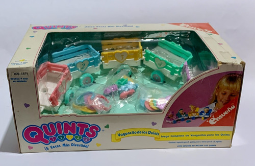 Muñecas Miniatura Ensueño Quints Vagoncitos Para 5 90's (Usado)
