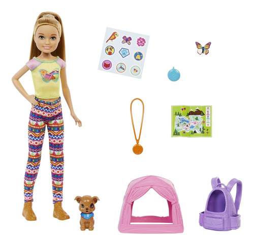 Barbie It Takes Two Stacie Doll & Accesorios, Juego De Camp.