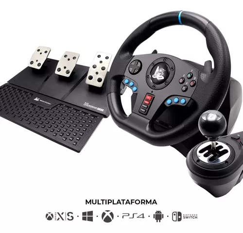 Timón Y Pedales Volante Nanica Station Tuns-021 Pc Xbox Ps4