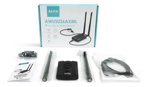 Alfa Awus036axml 802.11axe Wifi 6e Adaptador Usb 3.0 Axe3000