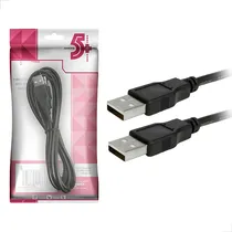 Comprar Cabo Usb 2.0 - Usb A Macho + Usb A Macho 2.0 - 1,80m - Preto - 5+