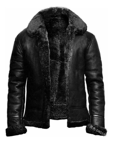 Abrigo Street New Fur Para Hombre, Piel Gruesa En La Cara