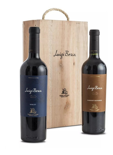 Vinos Luigi Bosca Cabernet Sauvignon Y Merlot Cofre Madera