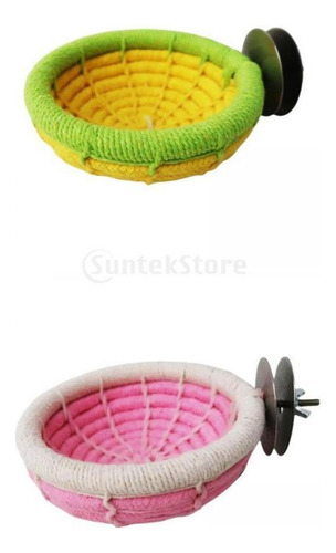 2 Uds Mascota Pájaro Nido Hamaca Cabaña Cama Colgante Para
