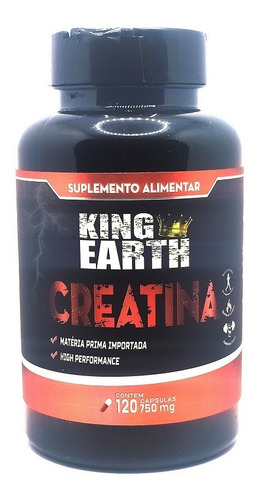 Creatina 120 Cápsulas 750mg - King Earth