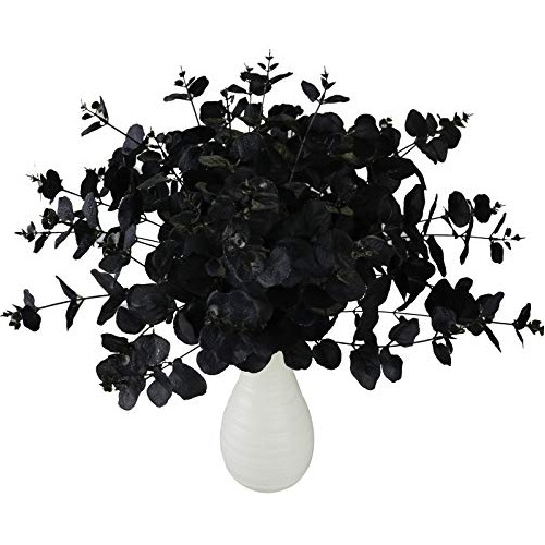 - Ramo De 2 Flores Artificiales Negras De Eucalipto 20 ...