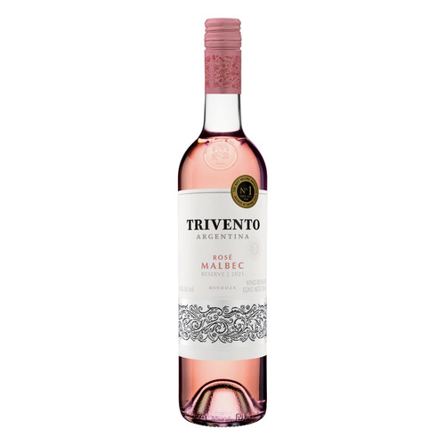 Imagem 1 de 2 de Vinho rosé seco Malbec Trivento Reserve 2021 750 ml